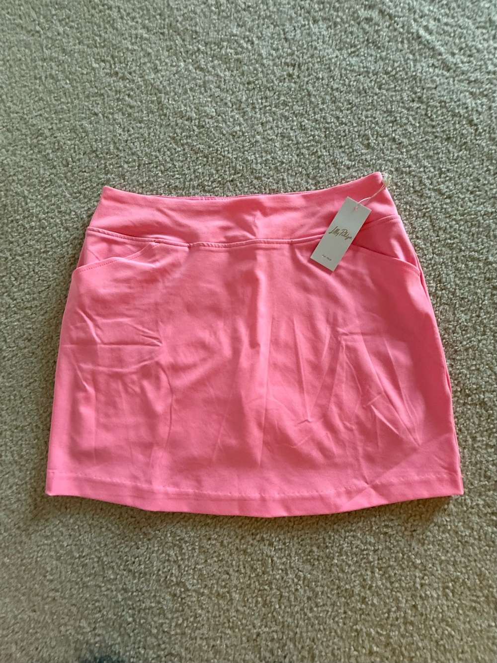 NWT Lilly Pulitzer Luxletic Pink Stretch Skort for golf, tennis or casual wear
